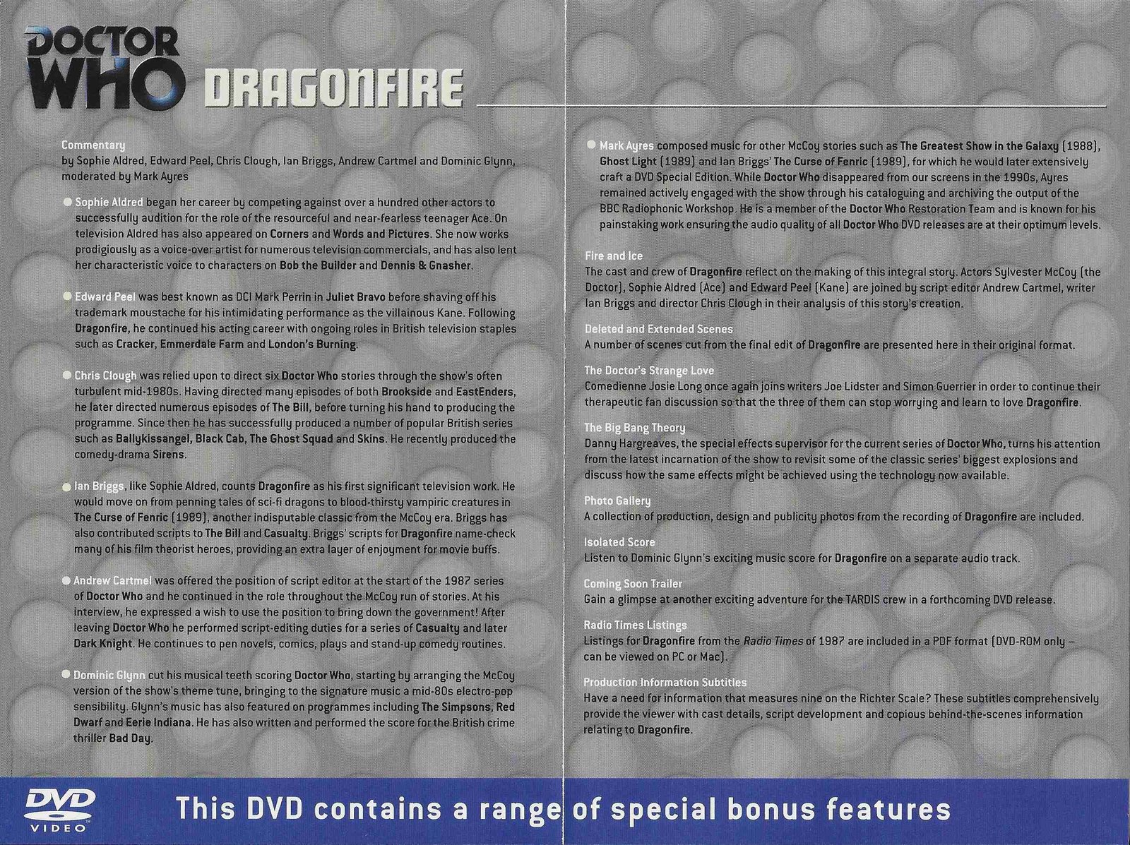 Inserts from BBCDVD 3387A